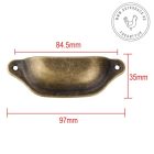 Vintage bronz fogantyú