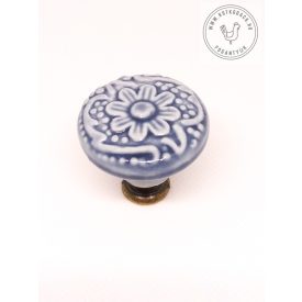 Csipke mintás kerámia bútorgomb