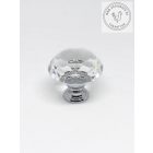 Gyémánt bútorgomb ezüst talp