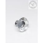 Gyémánt bútorgomb ezüst talp