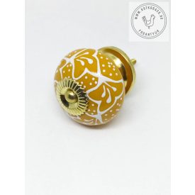 HINDI kerámia bútorgomb (okker sárga)