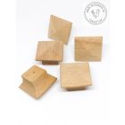 WOOD bútorgomb (szögletes) 28mm