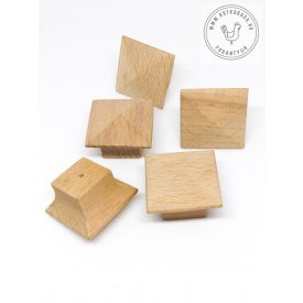 WOOD bútorgomb (szögletes) 28mm