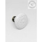 Csipke mintás kerámia bútorgomb (fehér)