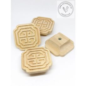 WOOD bútorgomb (mart mintával) 50mm