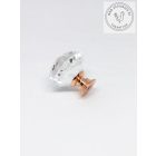 Gyémánt bútorgomb rose gold talp
