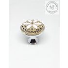 Akril bútorgomb (virág minta)