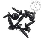 Lekerekített fejű fekete csavar (M5*20)