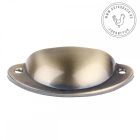 Vintage szálcsiszolt bronz fogantyú (kishibás)